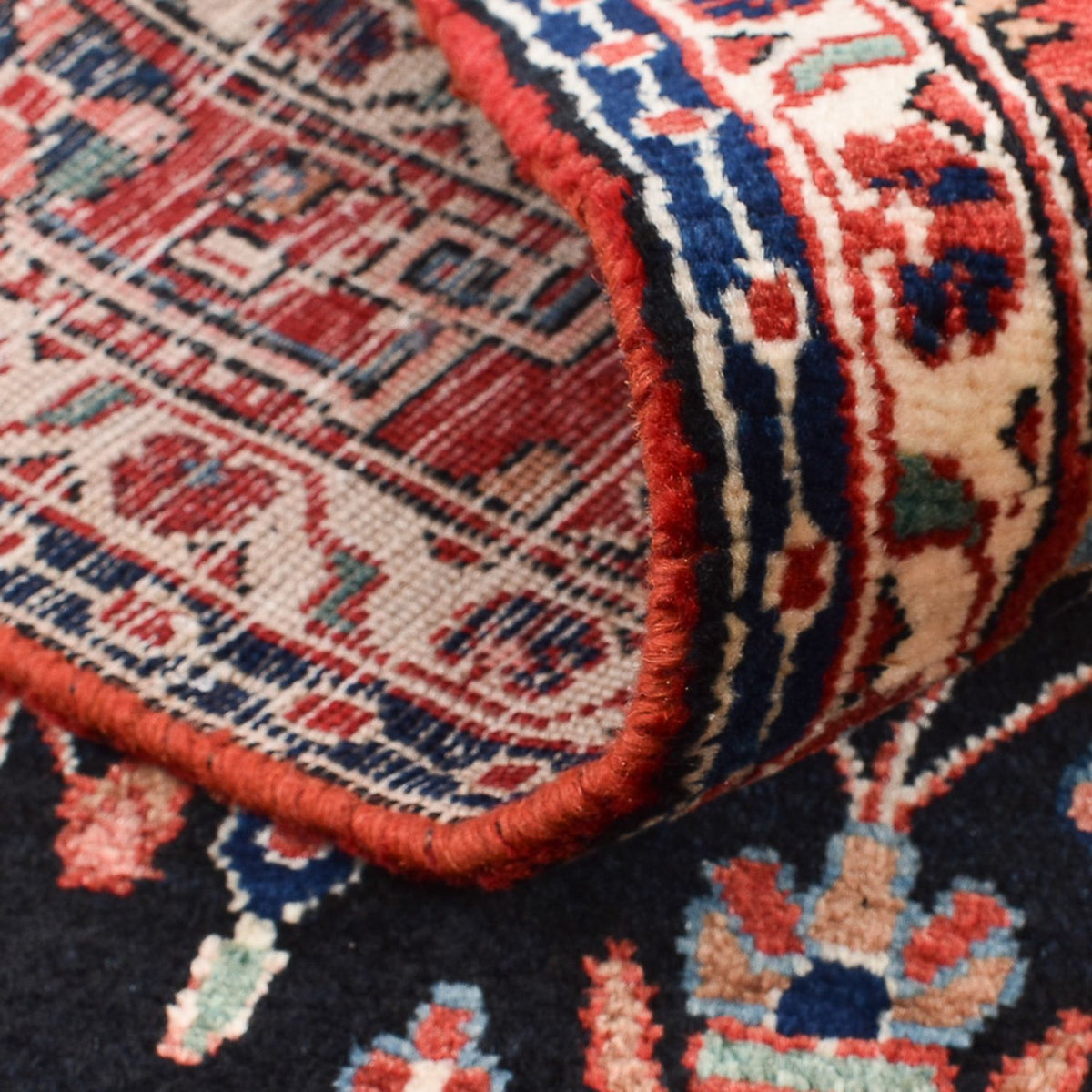 Perserteppich - Nomadic - 160 x 111 cm - dunkelblau