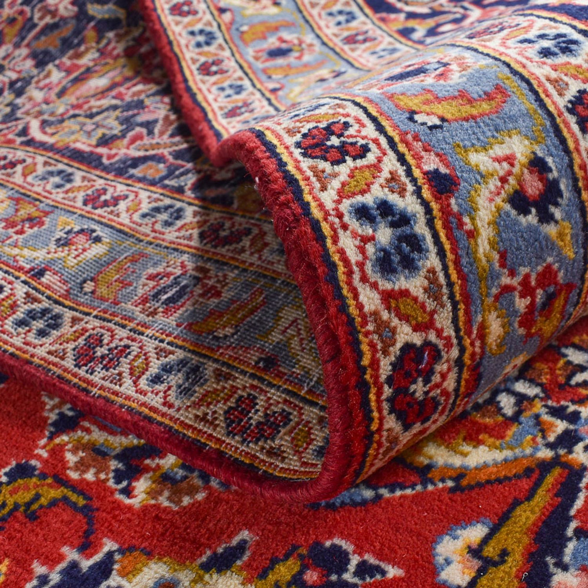 Perserteppich - Keshan - 487 x 300 cm - rot