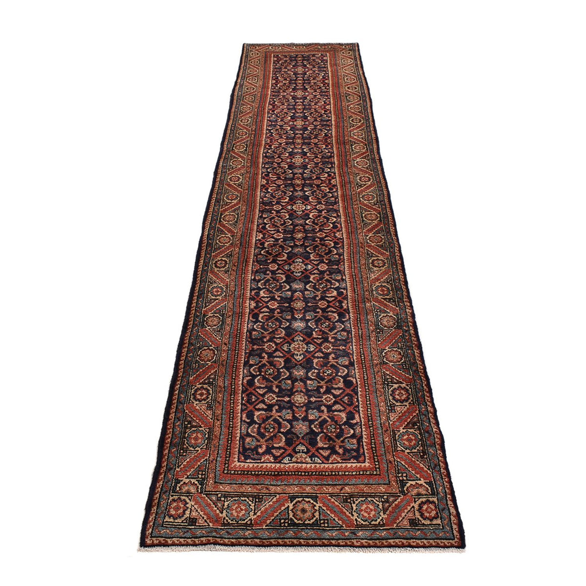 Läufer Perser - Nomadic - 440 x 85 cm - dunkelbeige