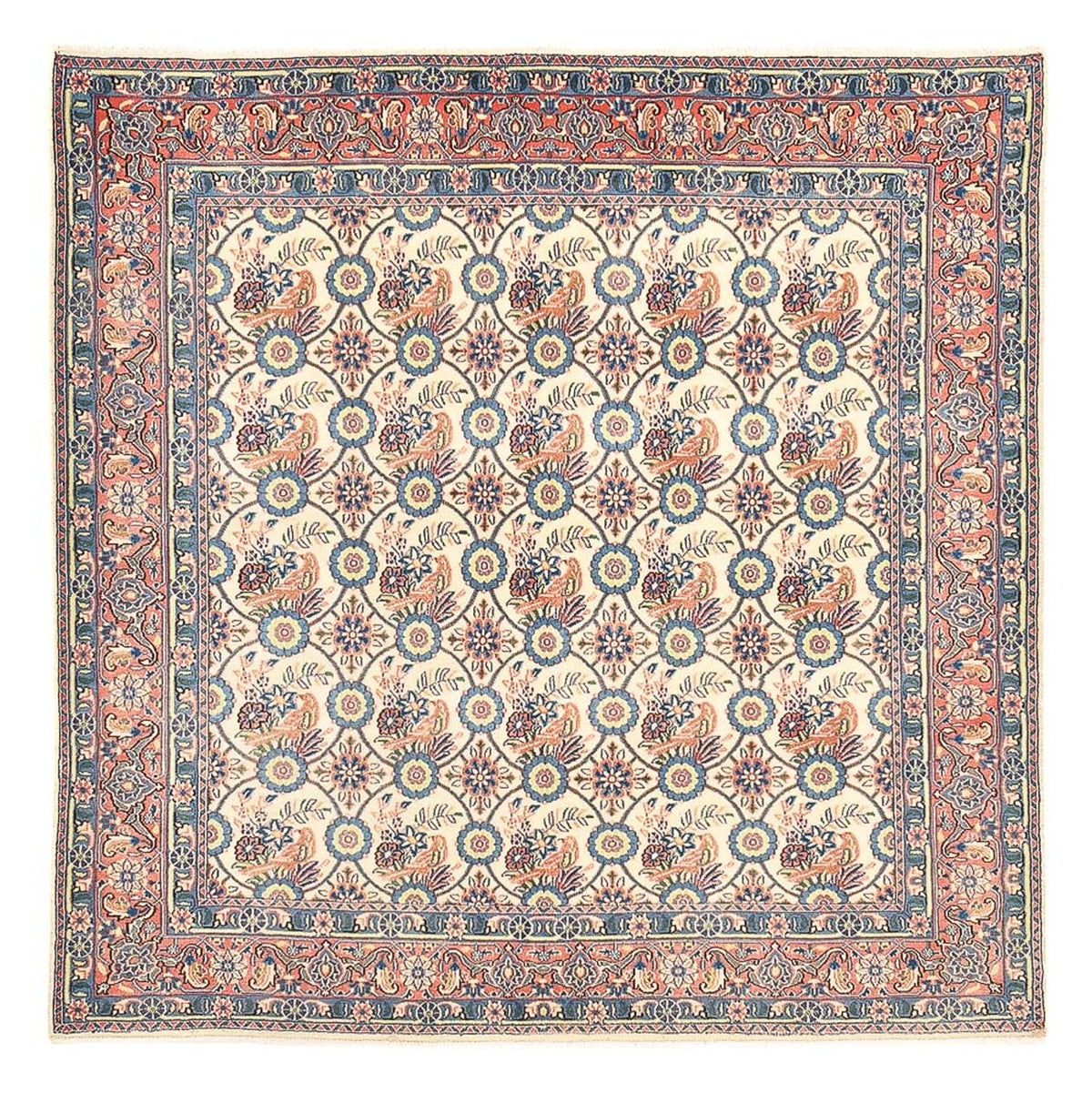 Perserteppich - Keshan quadratisch  - 192 x 195 cm - mehrfarbig