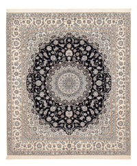 Tapis persan - Nain - Premium - 306 x 254 cm - bleu foncé
