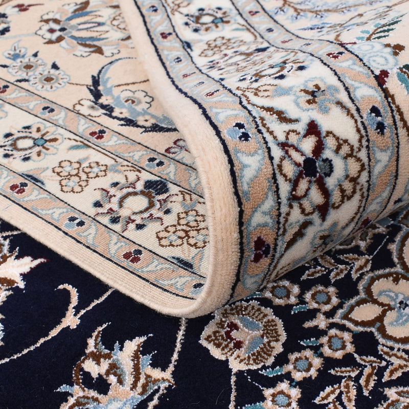 Perserteppich - Nain - Premium - 300 x 254 cm - dunkelblau
