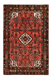 Tapis persan - Nomadic - 154 x 100 cm - rouge clair