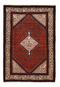 Tapis persan - Classique - 155 x 100 cm - rouge