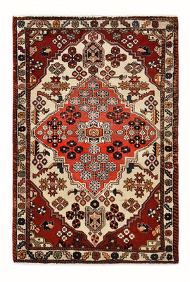 Perserteppich - Nomadic - 154 x 101 cm - rot