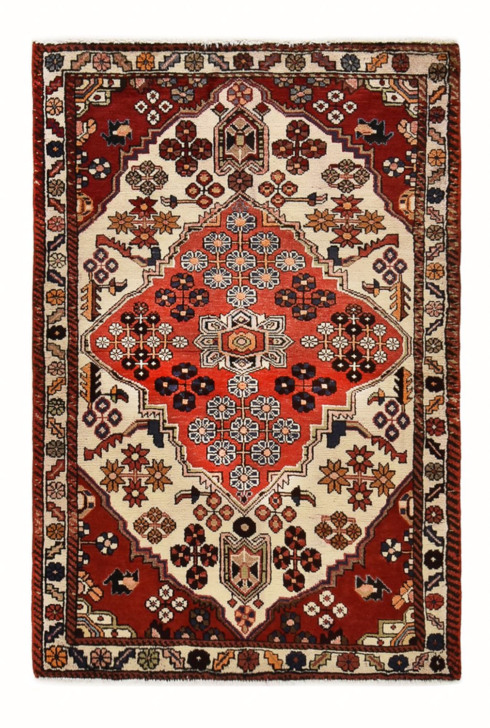 Perserteppich - Nomadic - 154 x 101 cm - rot