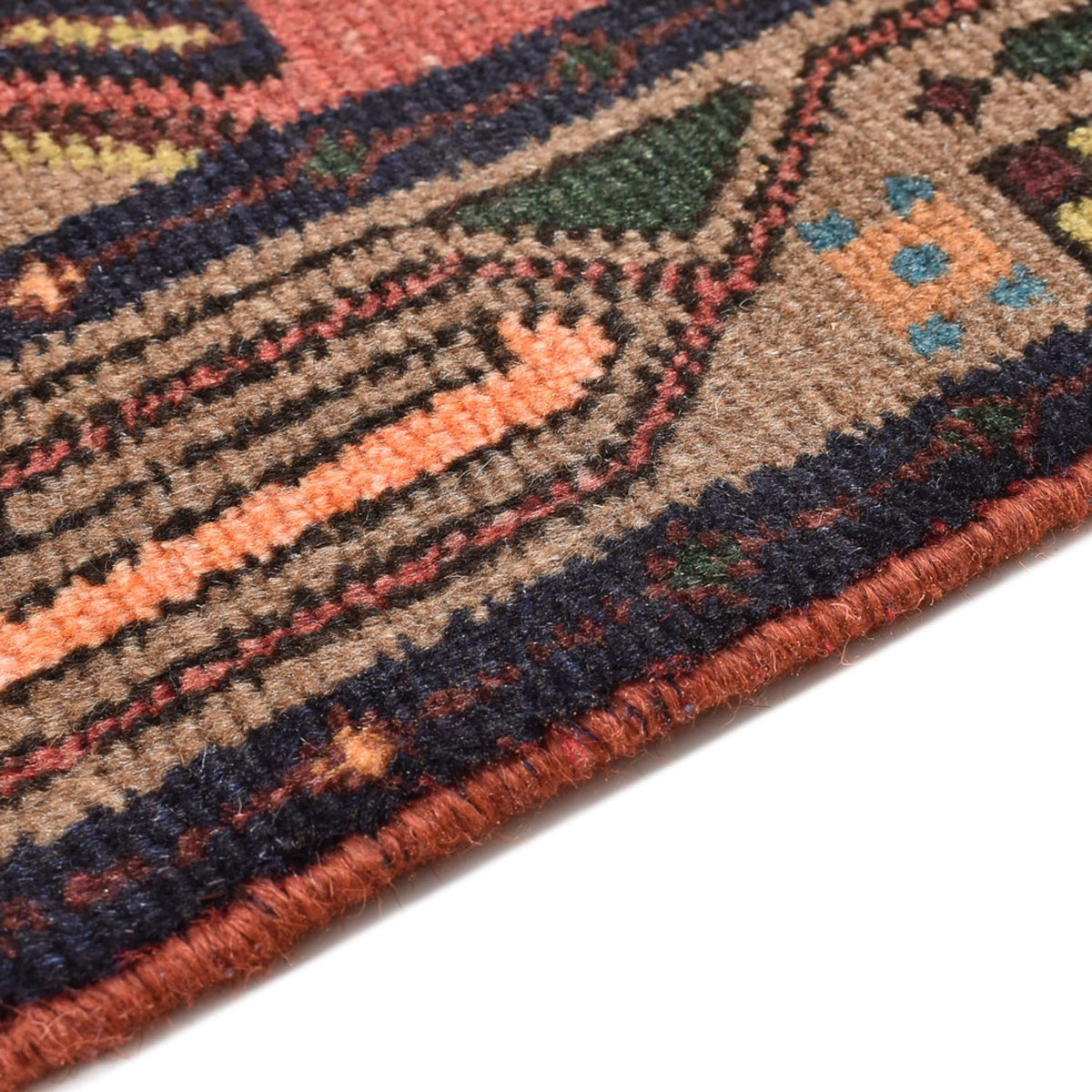 Läufer Perser - Nomadic - 292 x 75 cm - dunkelrot