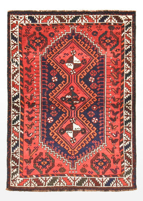 Perserteppich - Nomadic - 163 x 112 cm - rot