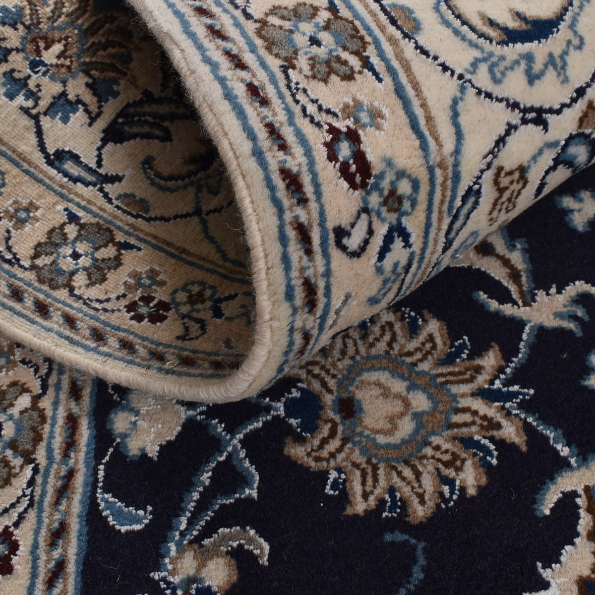 Perserteppich - Nain - 300 x 195 cm - dunkelblau