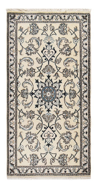 Tapis persan - Nain - 138 x 67 cm - crème