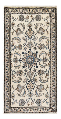 Tapis persan - Nain - 142 x 69 cm - crème
