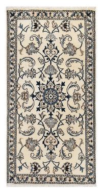 Tapis persan - Nain - 137 x 69 cm - crème