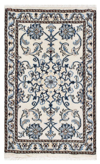 Tapis persan - Nain - 90 x 56 cm - crème