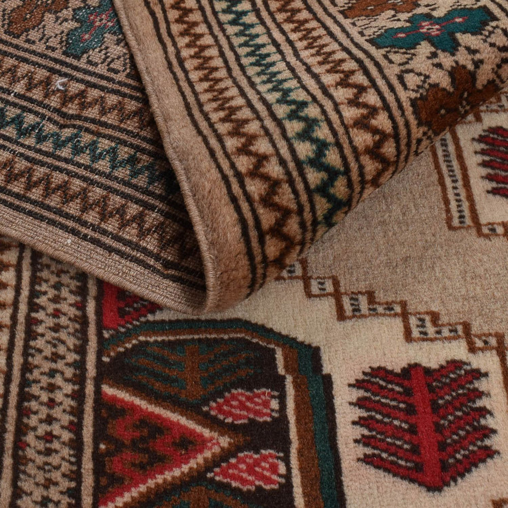 Turkaman Teppich - 199 x 143 cm - mehrfarbig