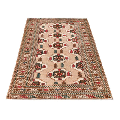 Turkaman Teppich - 199 x 143 cm - mehrfarbig