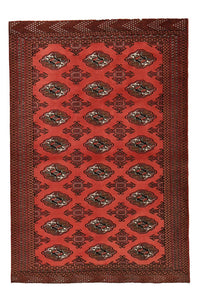Tapis Turkaman - 188 x 126 cm - rouge