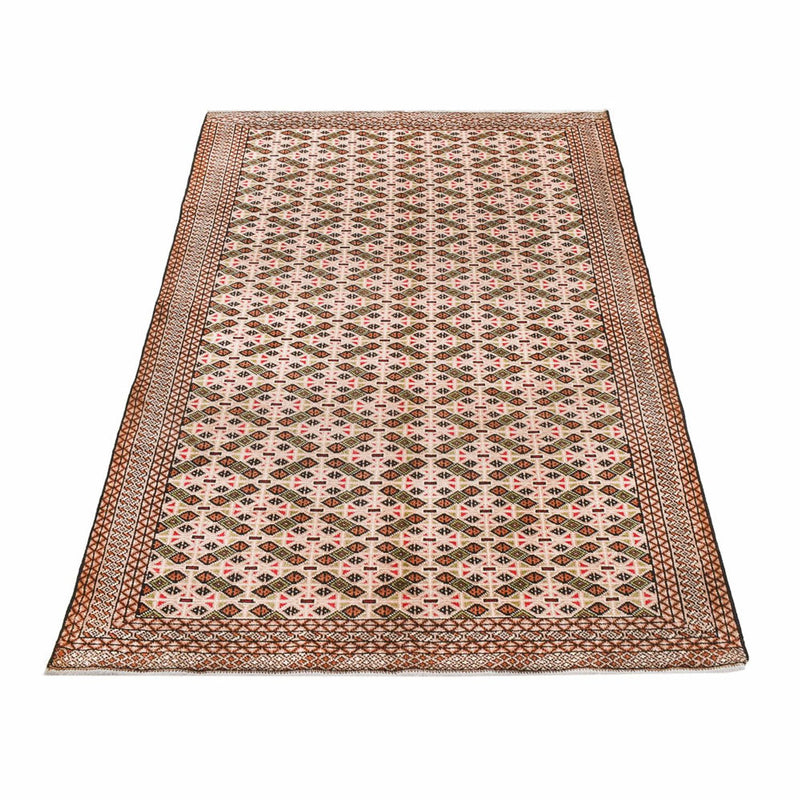 Turkaman Teppich - 193 x 130 cm - dunkelbeige
