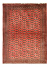 Tappeto Turkaman 104x140cm - Tappeto persiano - rosso - Rettangolo / Rosso / 104 x 140 cm Rettangolo