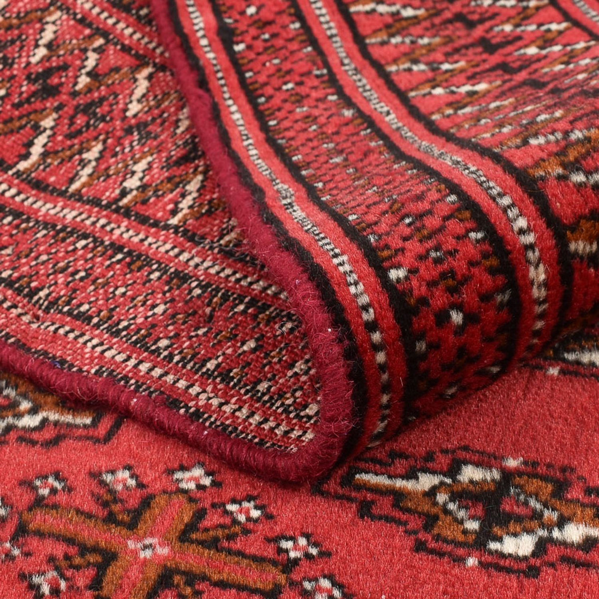 Turkaman Teppich - 138 x 98 cm - rot