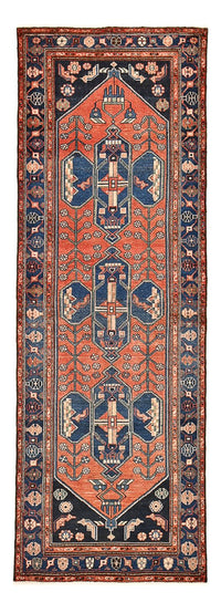 Tapis de couloir Tapis persan - Nomadic - 292 x 102 cm - rouge clair