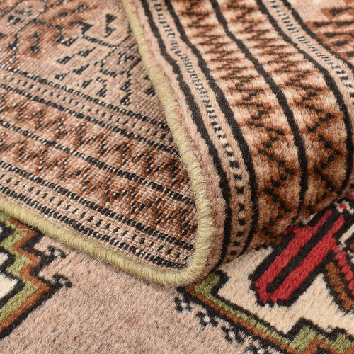 Turkaman Teppich - 191 x 134 cm - sand