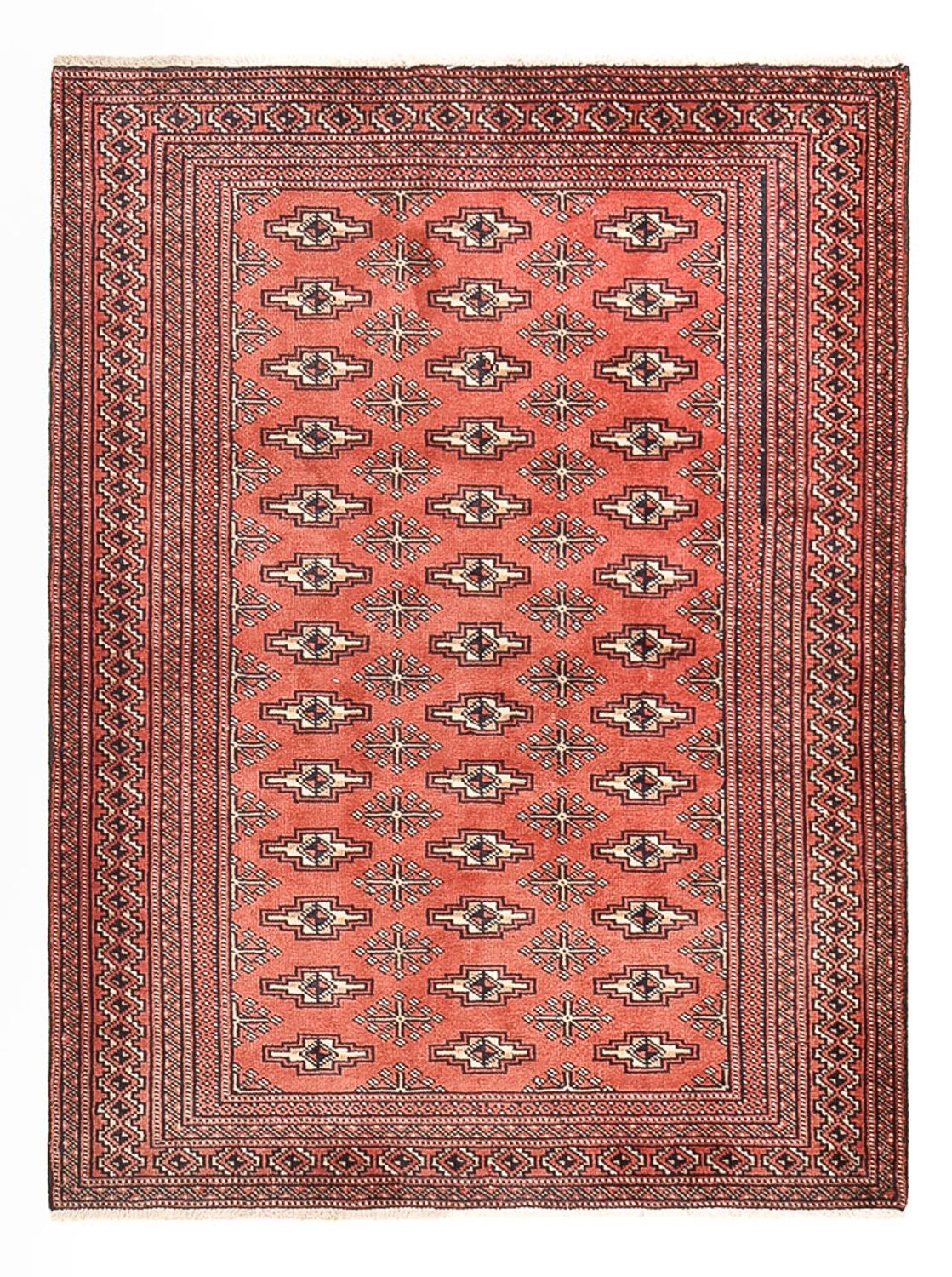 Turkaman Teppich - 132 x 99 cm - rot