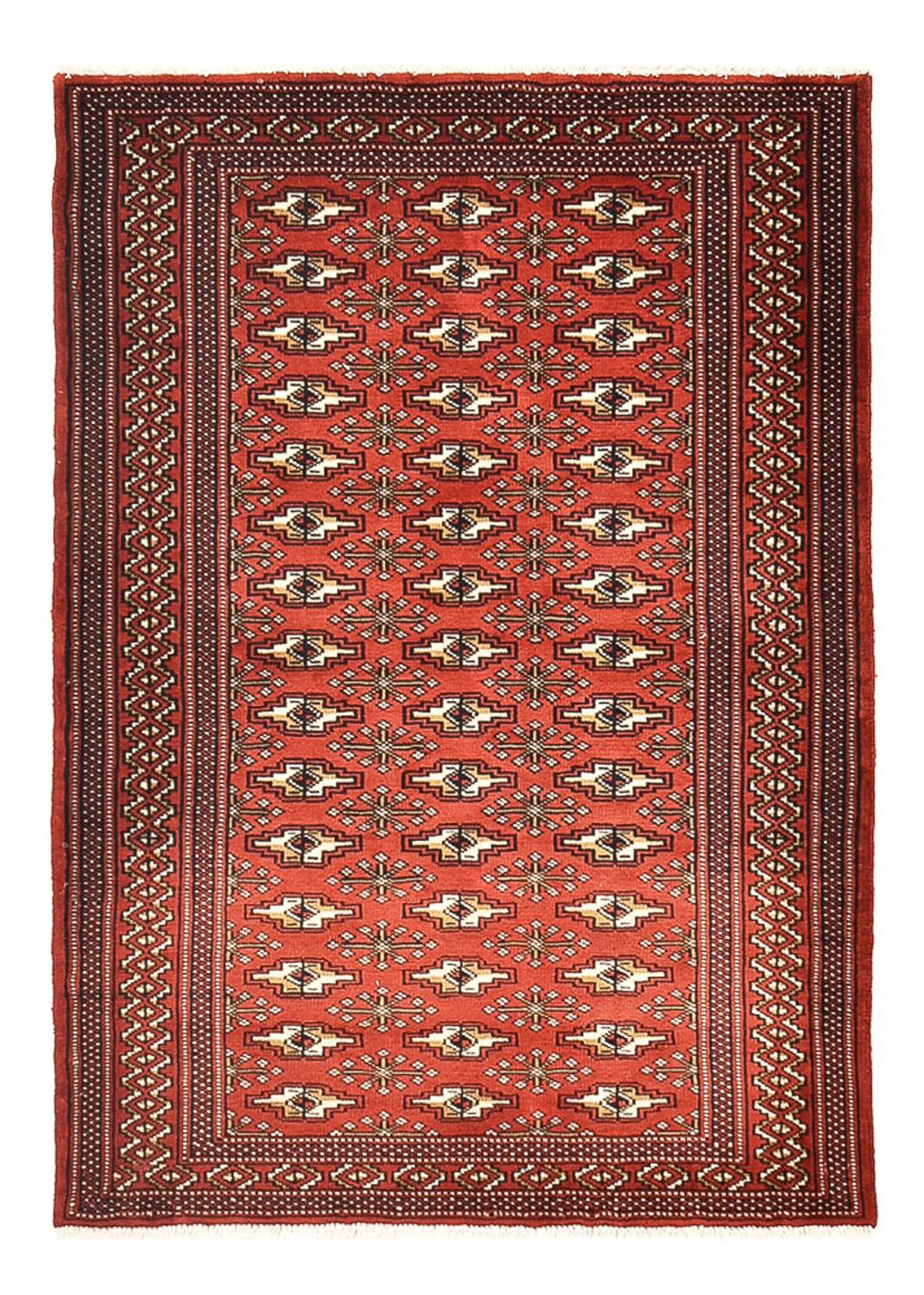 Turkaman Teppich - 133 x 95 cm - rot