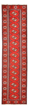 Tappeto Turkaman 89x353cm - Tappeto persiano - Passatoia / Rosso / 89 x 353 cm Passatoia