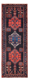 Hamadan Tappeto 102x285cm - Tappeto persiano - blu scuro - Passatoia / Blu scuro / 102 x 285 cm Passatoia