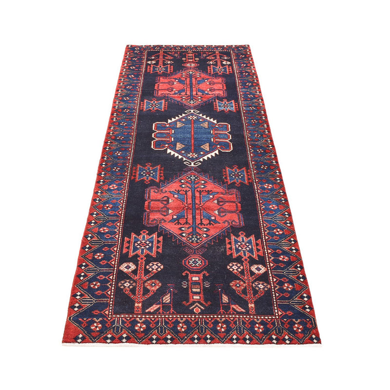 Läufer Perser - Nomadic - 285 x 102 cm - dunkelblau