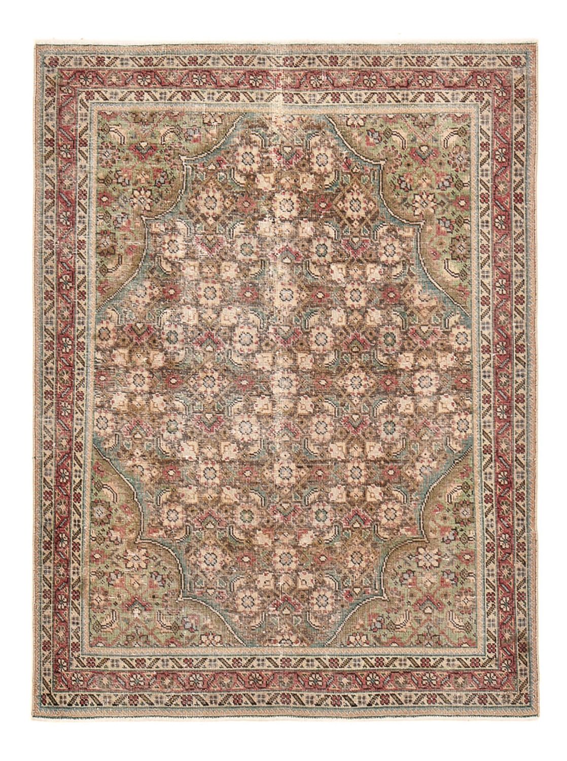 Vintage Teppich - 182 x 136 cm - beige
