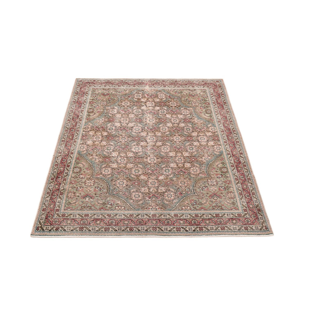 Vintage Teppich - 182 x 136 cm - beige