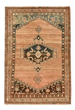 Vintage Teppich - 186 x 126 cm - hellrot