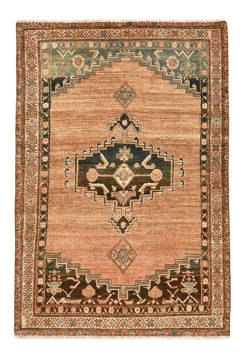 Vintage Teppich - 186 x 126 cm - hellrot