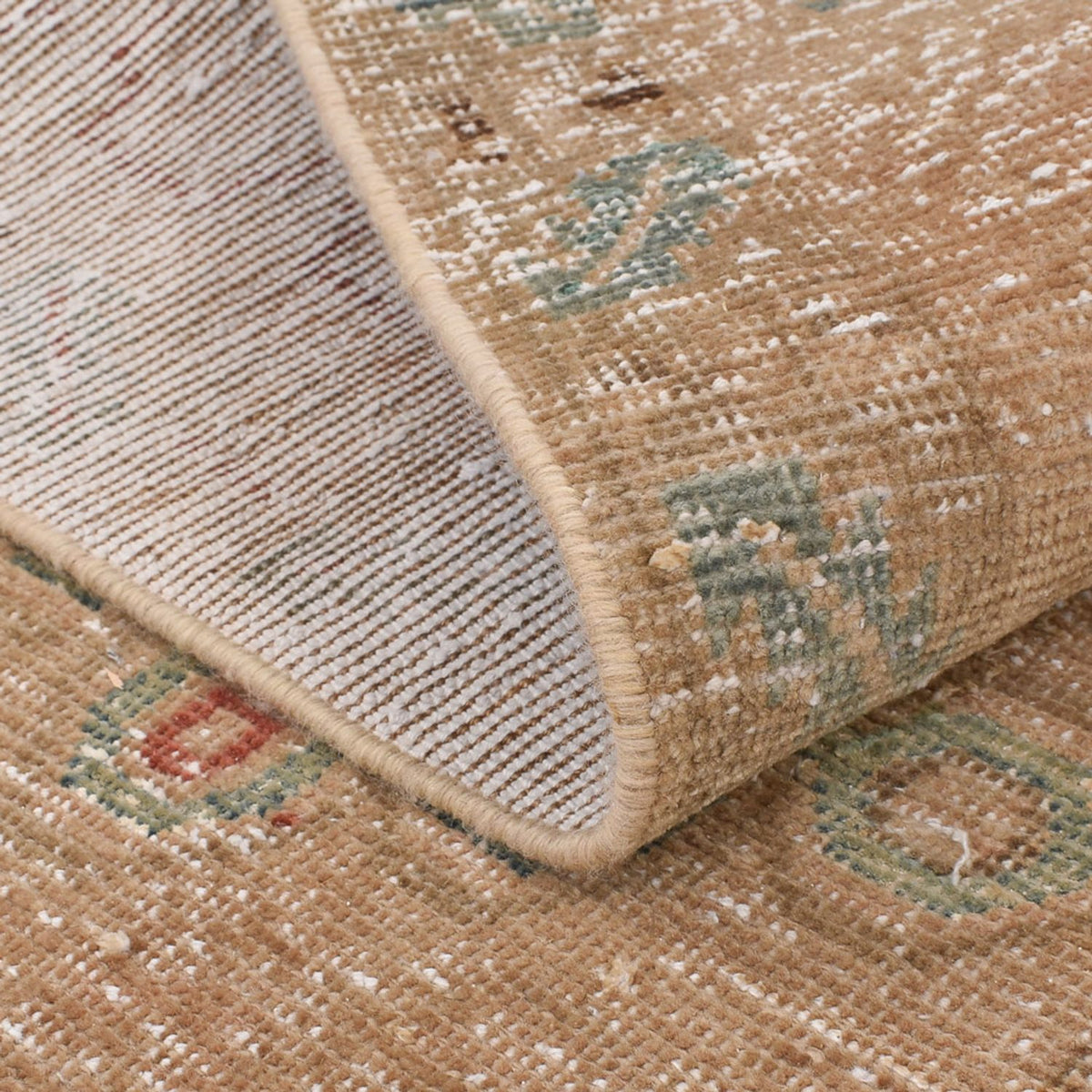 Vintage Teppich - 152 x 103 cm - dunkelbeige