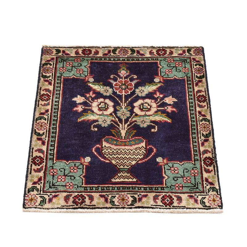 Perserteppich - Nomadic - 60 x 55 cm - mehrfarbig