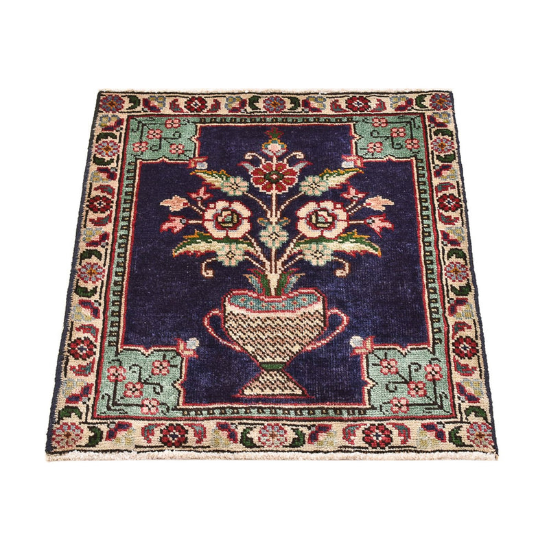 Perserteppich - Nomadic - 63 x 55 cm - mehrfarbig