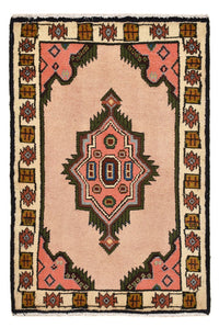 Tapis persan - Nomadic - 92 x 62 cm - rose