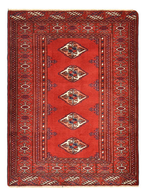 Turkaman Teppich - 115 x 87 cm - rot
