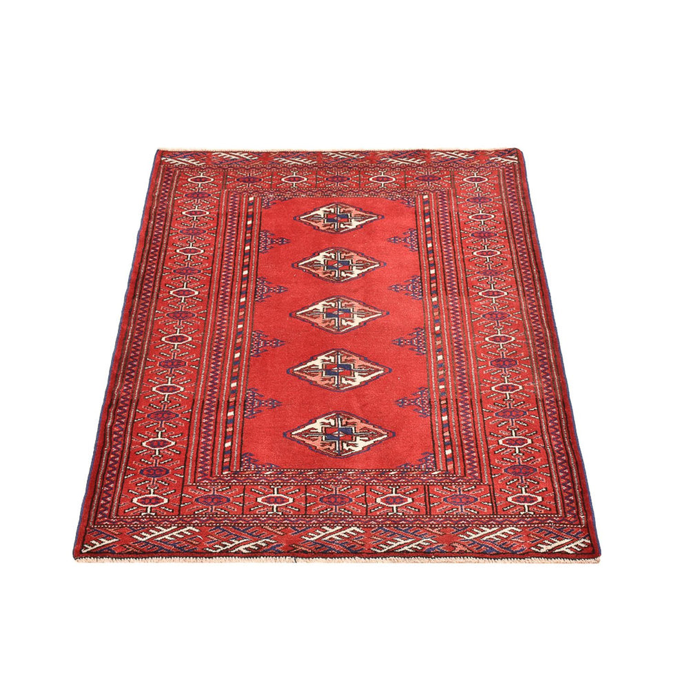 Turkaman Teppich - 115 x 87 cm - rot