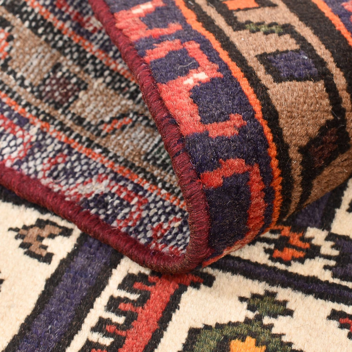 Perserteppich - Nomadic - 122 x 74 cm - mehrfarbig