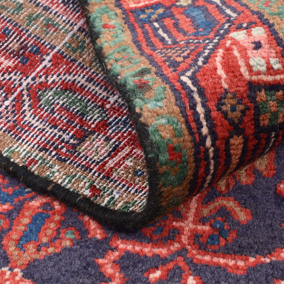 Perserteppich - Nomadic - 128 x 81 cm - hellrot