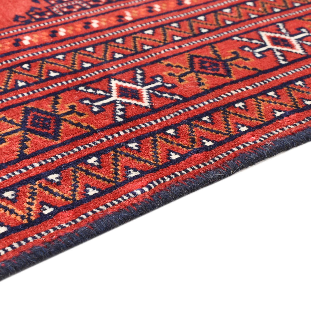Turkaman Teppich - 88 x 109 cm - rot