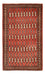 Turkaman Teppich - 127 x 73 cm - rot
