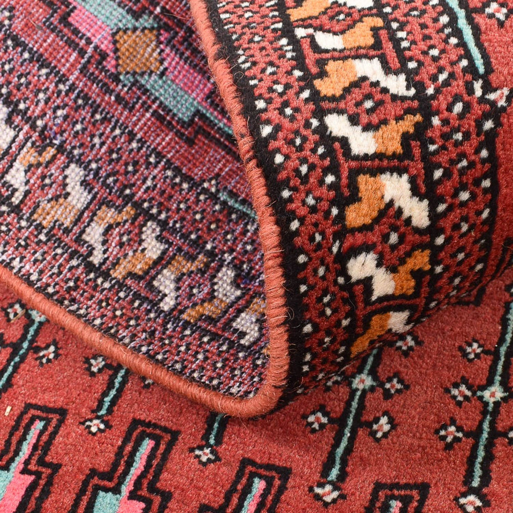 Turkaman Teppich - 129 x 71 cm - rot
