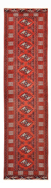 Tappeto Turkaman 73x291cm - Tappeto persiano - rosso - Passatoia / Rosso / 73 x 291 cm Passatoia