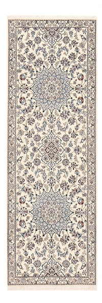 Tapis de couloir Tapis persan - Nain - Royal - 229 x 81 cm - crème
