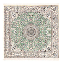 Tapis persan - Nain - Royal carré  - 152 x 149 cm - vert clair