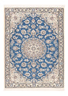 Tapis de Nain - 9La Tapis 90x127cm - Tapis persan - bleu - Rectangle / Bleu / 90 x 127 cm Rectangle