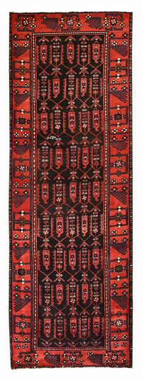 Tapis de couloir Tapis persan - Nomadic - 303 x 104 cm - rouge